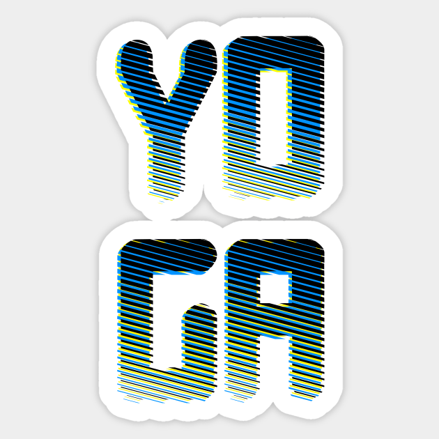 Yoga Lines Sticker by SimonSay